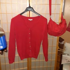 Sweater with matching purse